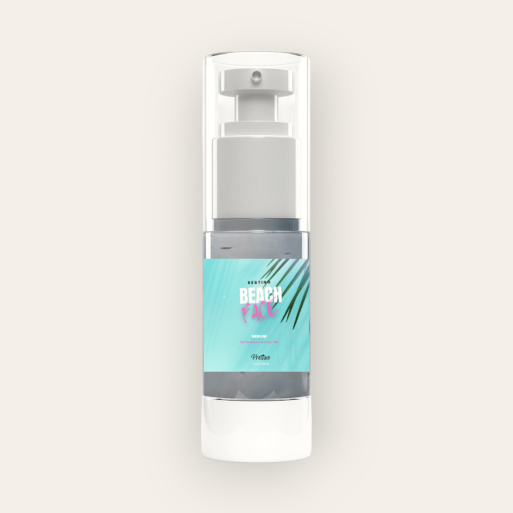 Resting Beach face serum airless pump bottle