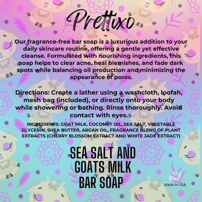 Sea Salt and Goats Milk Bar Soap